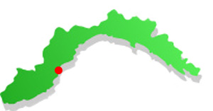 map Liguria - Albenga